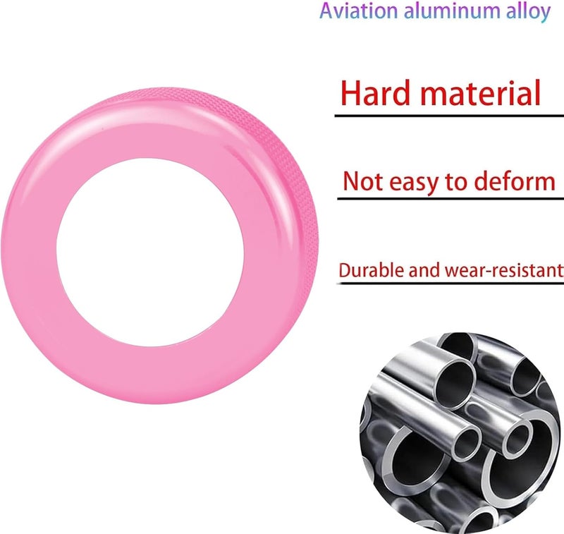 HDUFC for Kia Carnival/Carnival Hybrid/K5/Niro/Sorento/Sportage Interior Package, Push-Button Start, air Conditioning Control knob Cover, 3-Piece Set (Pink) - Image 1